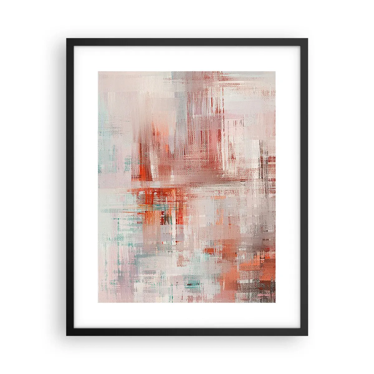 Poster in cornice nera - Nebbiose e rosate - 40x50 cm