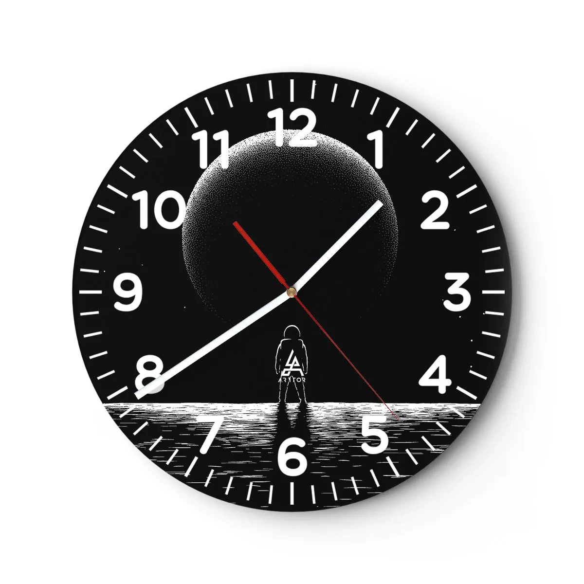 Orologio da parete - Orologio in Vetro - Faccia a faccia - 30x30 cm