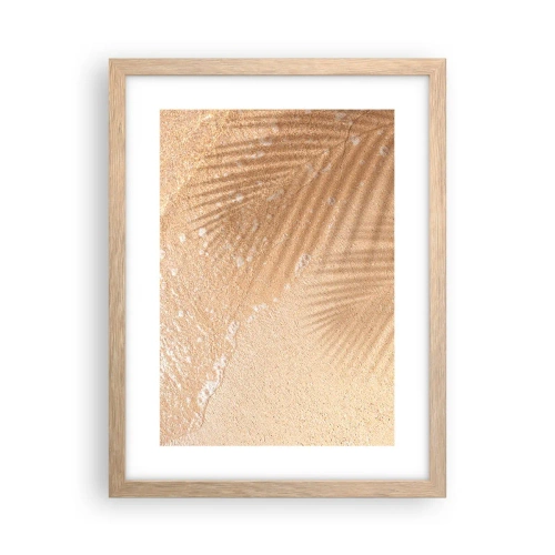 Poster in cornice rovere chiaro - Ombra di un'estate bollente - 30x40 cm