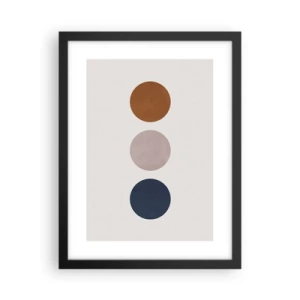 Poster in cornice nera - Simbolo di perfezione - 30x40 cm