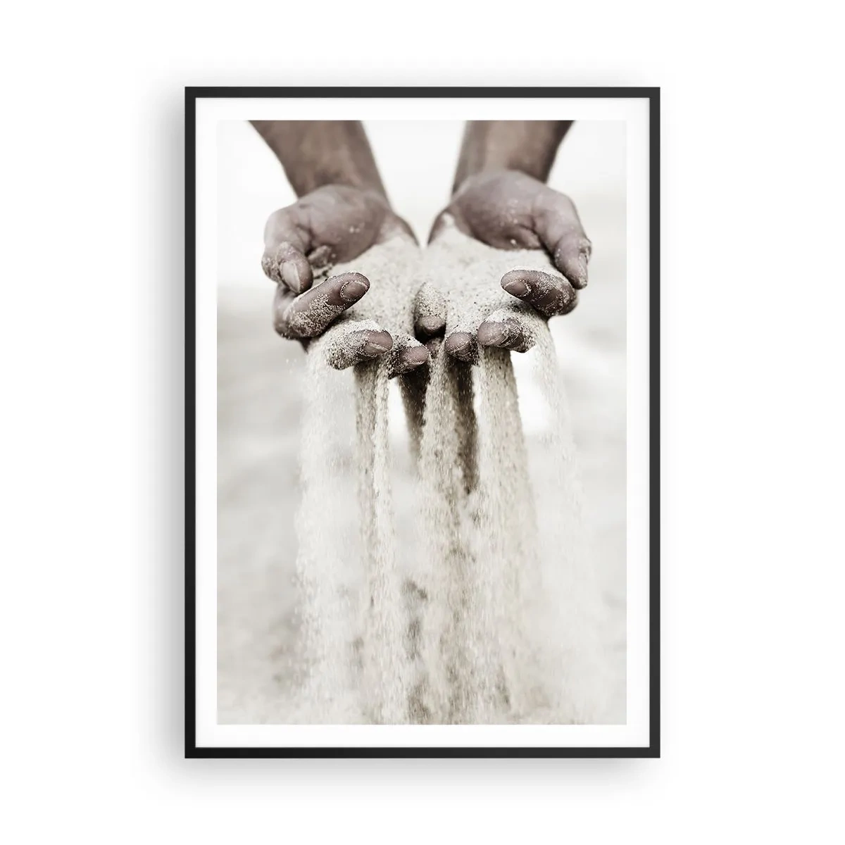 Poster in cornice nera - Con queste mani... - 70x100 cm
