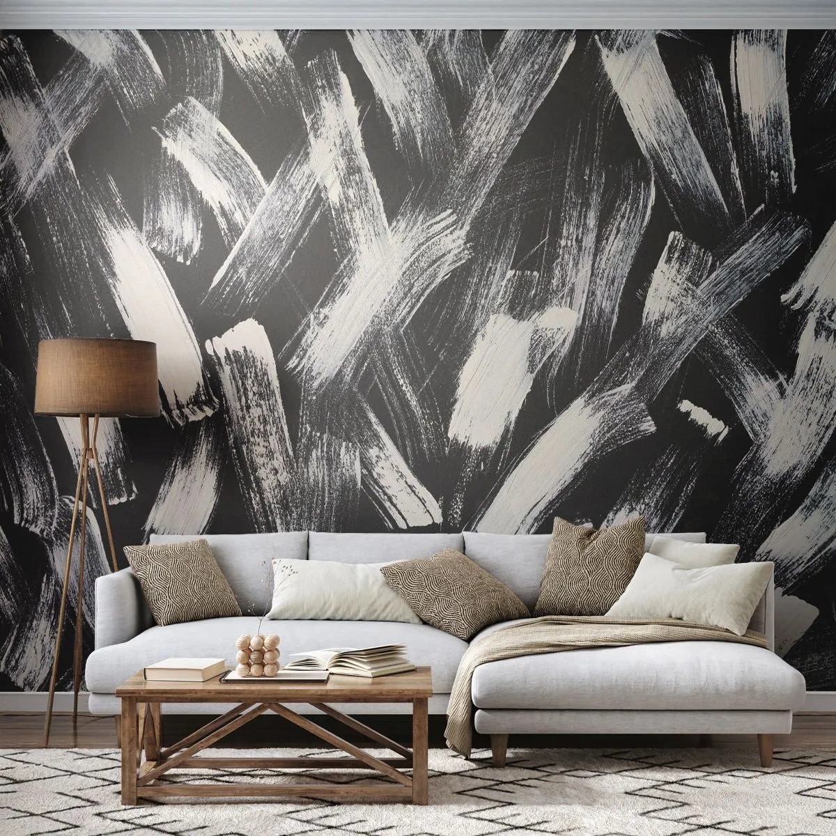 Fotomurali Premium Sand - Astrazione in spirito industriale - Pezzo, Moderno, Spazzolatura - 100x70 cm