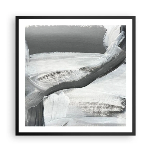 Poster in cornice nera - Movimento deciso - 60x60 cm
