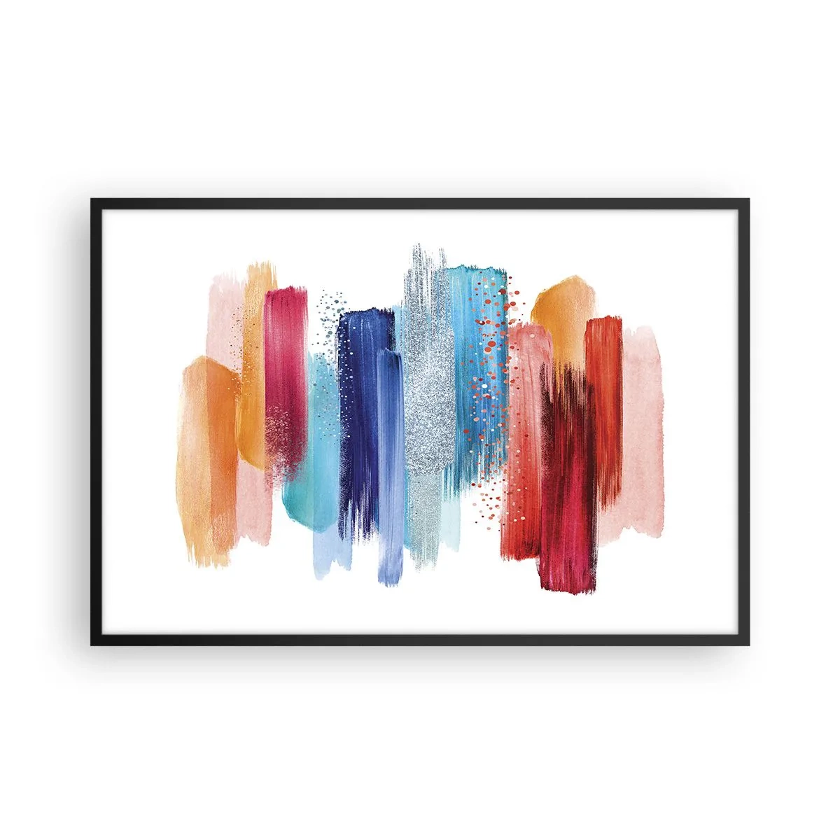 Poster in cornice nera - In alto e in basso - 91x61 cm