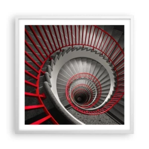 Poster in cornice bianca - I giochi dell'architettura - 60x60 cm