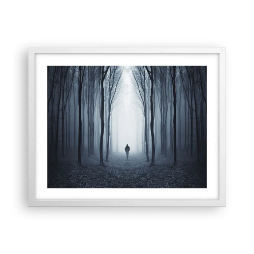Poster in cornice bianca - E tutto è semplice e chiaro - 50x40 cm