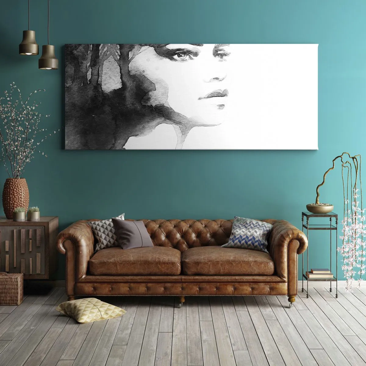 Quadro su tela - Stampe su Tela - Fatta di mistero e di nebbia - 100x40 cm