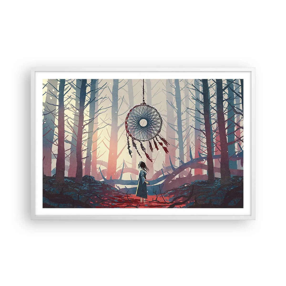 Poster in cornice bianca - Il rituale segreto della felicità - 91x61 cm