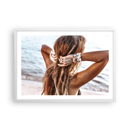 Poster in cornice bianca - Sorella dell'acqua e del sole - 70x50 cm