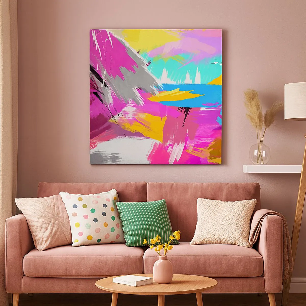 Quadro su tela - Stampe su Tela - Pennellata dopo pennellata - 30x30 cm