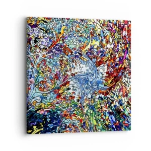 Quadro su tela - Stampe su Tela - Vetrate a gocce - 30x30 cm