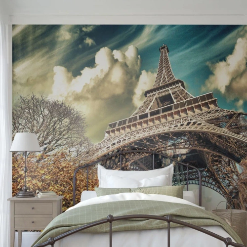 Fotomurale su misura Premium Sand - L'autunno a Parigi... - Città, Parigi, Torre Eiffel