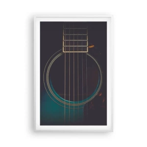 Poster in cornice bianca - L'attimo prima del suono - 61x91 cm