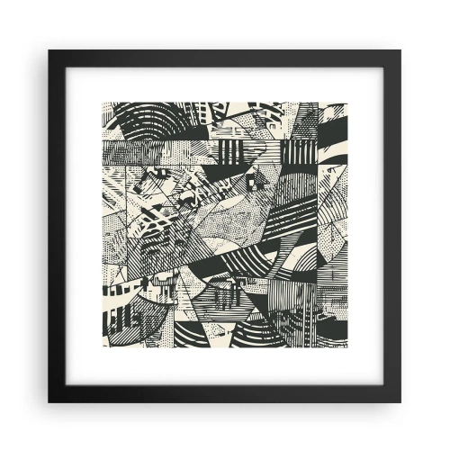 Poster in cornice nera - Dinamica della contemporaneità - 30x30 cm