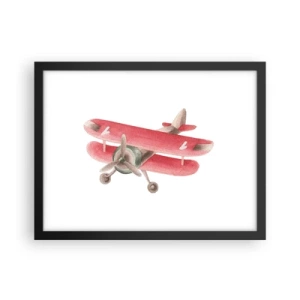 Poster in cornice nera - Pronto a volare alto - 40x30 cm