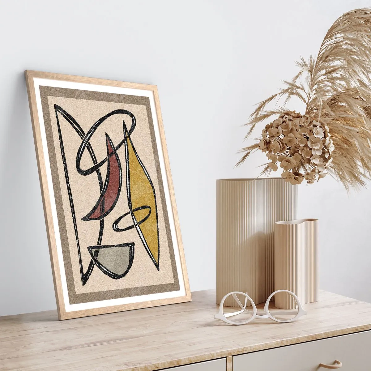 Poster in cornice rovere chiaro - Verticali e orizzontali - 70x100 cm