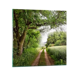 Quadro su vetro - Et in Arcadia ego - 40x40 cm