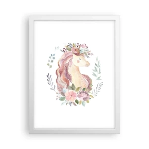 Poster in cornice bianca - Invito nel mondo delle favole - 30x40 cm