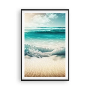 Poster in cornice nera - La calma dell'oceano - 61x91 cm