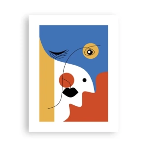 Poster - Ritratto decostruito - 30x40 cm