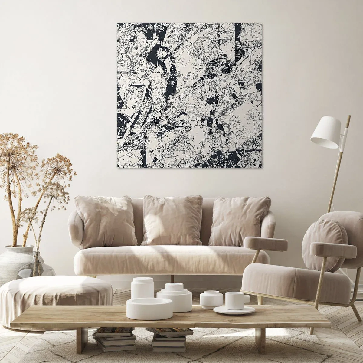 Quadro su tela - Stampe su Tela - La compenetrazione degli opposti - 30x30 cm