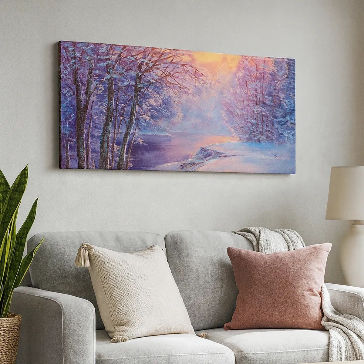 Quadro su tela - Stampe su Tela - I colori dell'inverno - 30x30 cm