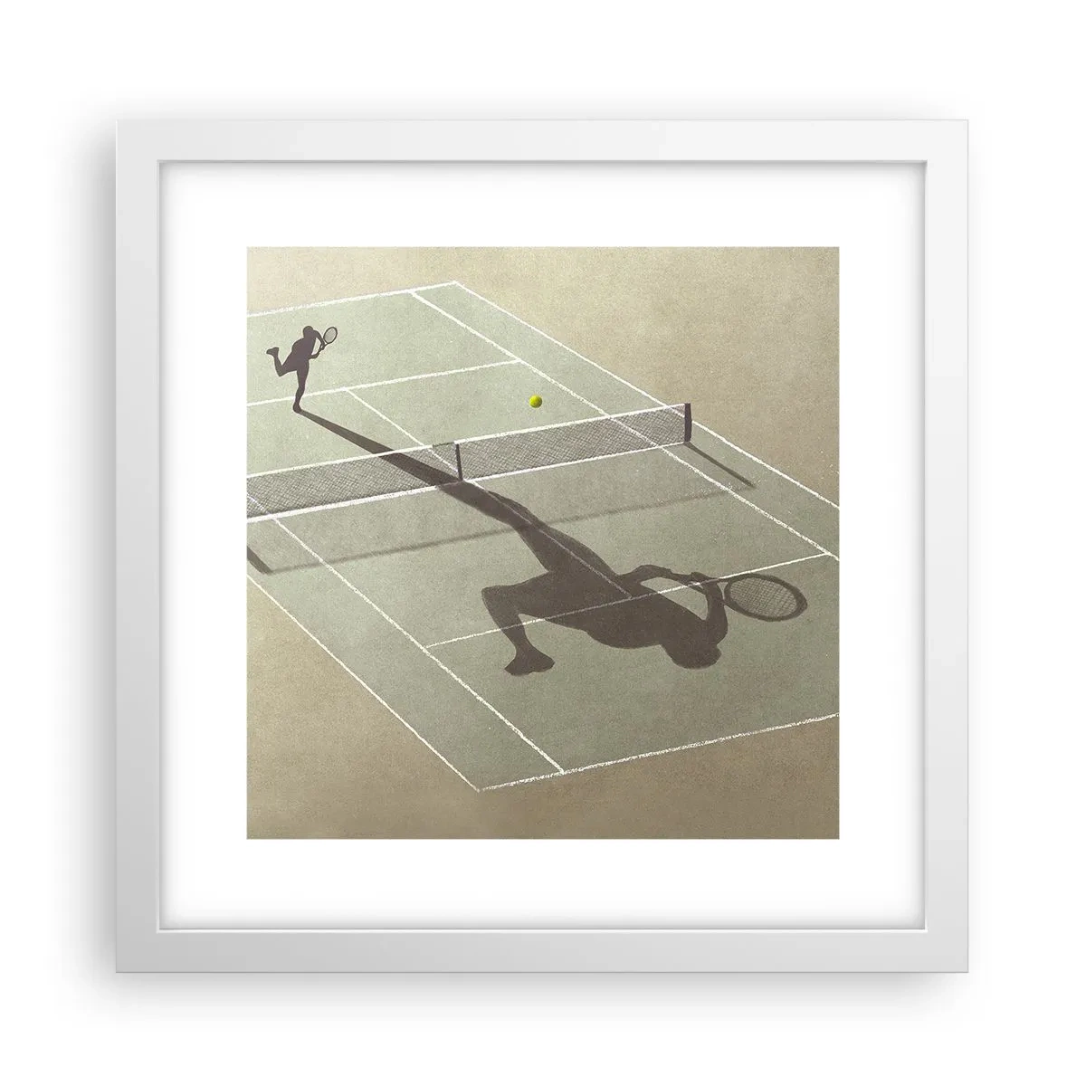 Poster in cornice bianca - Sconfiggere se stesso - 30x30 cm