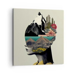 Quadro su tela - Stampe su Tela - La donna è sempre un mistero - 60x60 cm