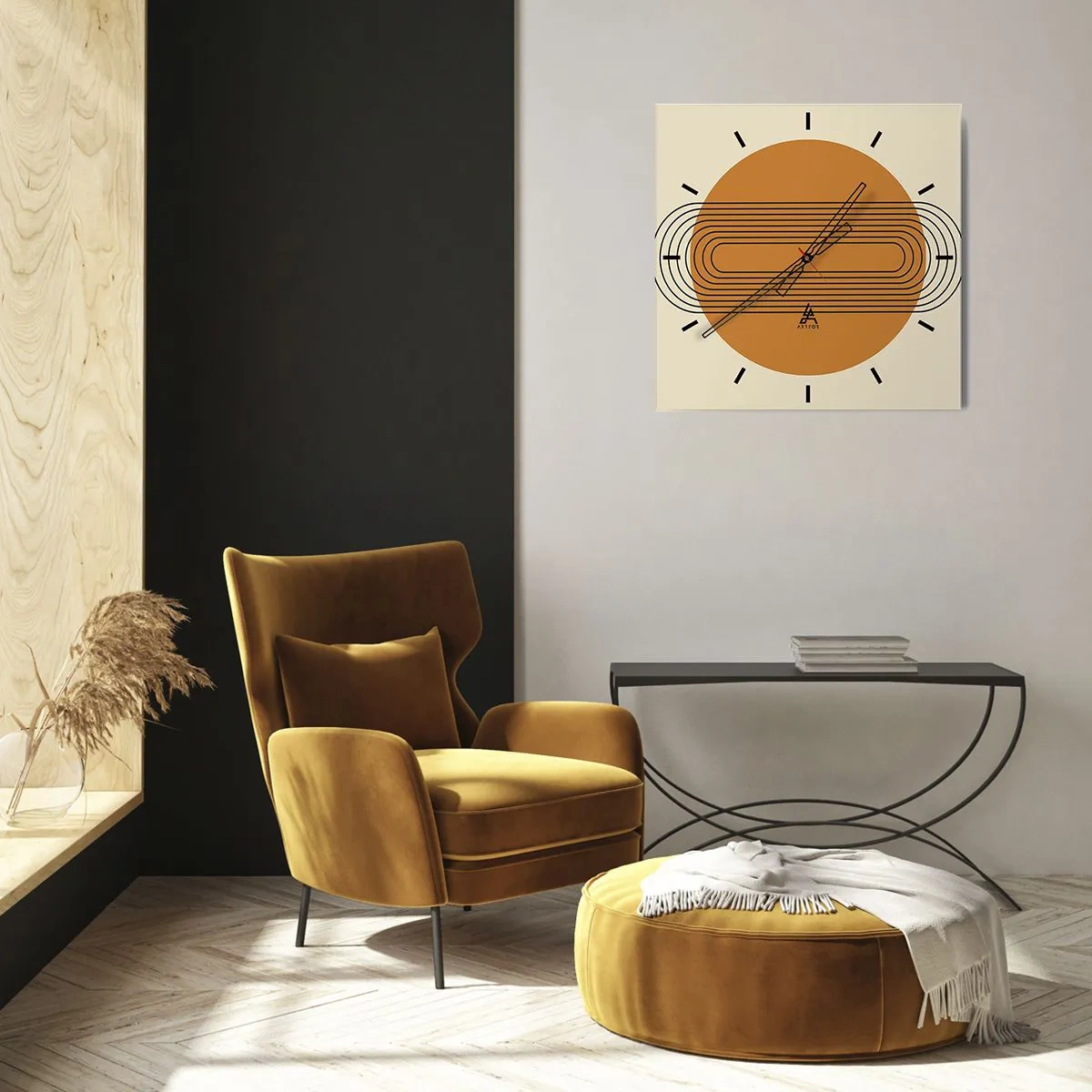 Orologio da parete - Orologio in Vetro - Piano perfetto - 30x30 cm