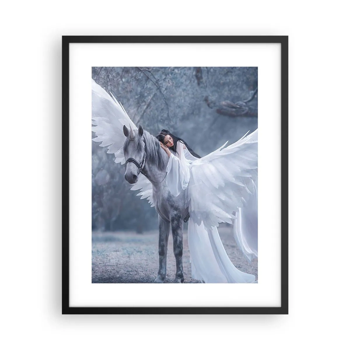 Poster in cornice nera - Momento ispirato - 40x50 cm