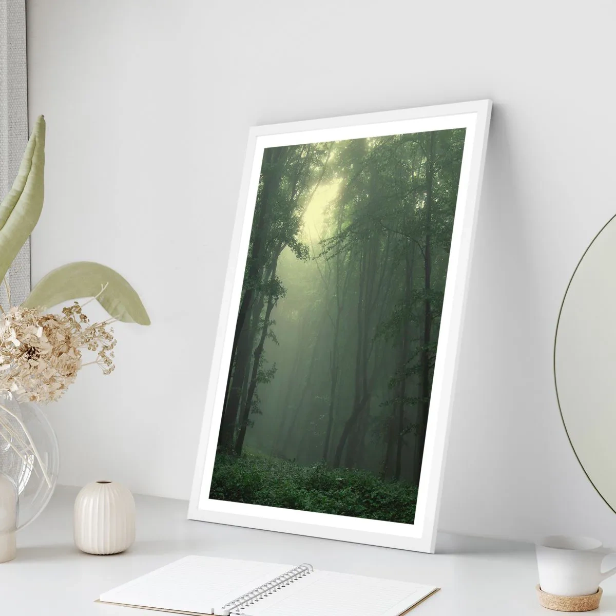 Poster in cornice bianca - Prima che si svegli - 30x40 cm