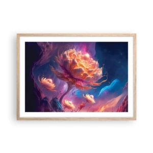 Poster in cornice rovere chiaro - Un altro mondo - 70x50 cm