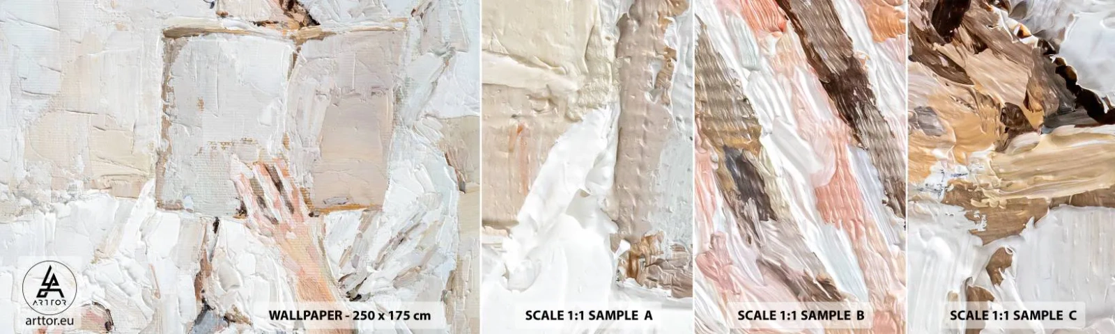 Campione di Fotomurale Adesivo Deluxe Sticker - In un altro mondo - Pezzo, Libro, Minimalismo - 100x30 cm