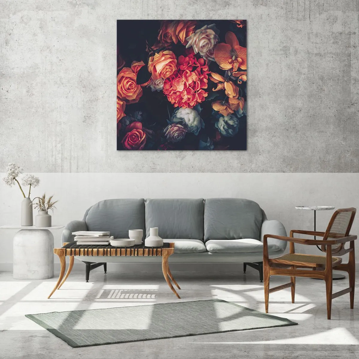 Quadro su vetro - Come i maestri olandesi - 70x70 cm