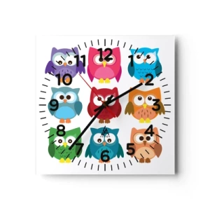 Orologio da parete - Orologio in Vetro - Essere diversi può essere divertente - 40x40 cm