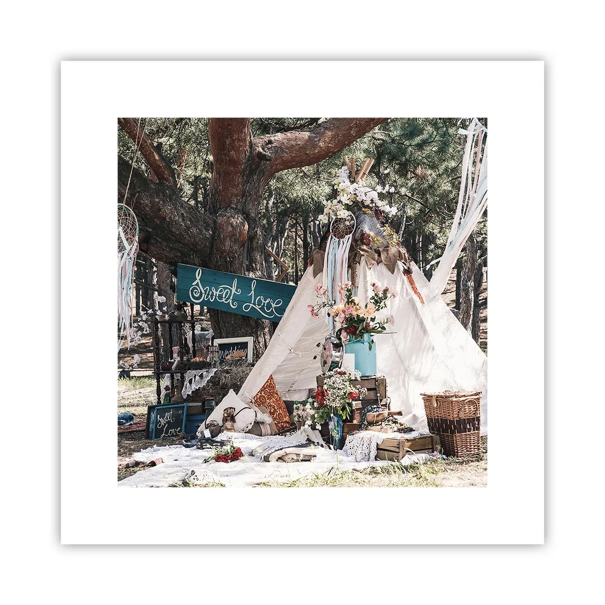 Poster - Make love... - 30x30 cm
