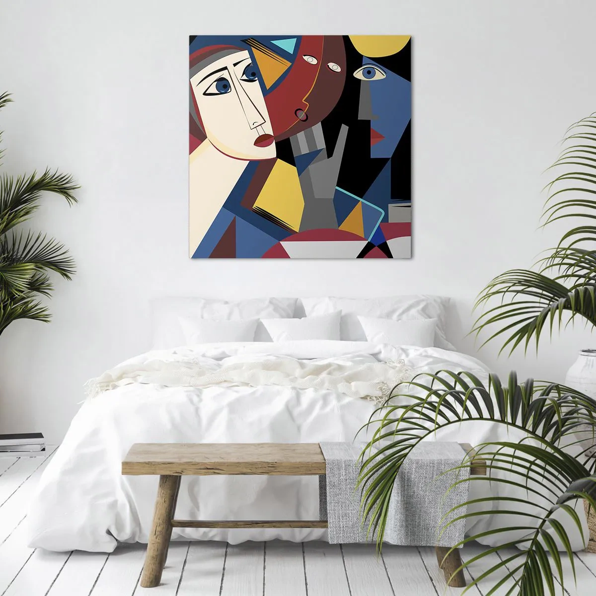 Quadro su tela - Stampe su Tela - Dialogo di cubisti - 30x30 cm