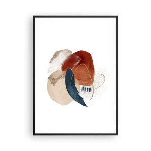 Poster in cornice nera - Composizione ovale - 70x100 cm