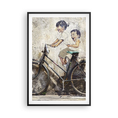 Poster in cornice nera - Vero o falso? - 61x91 cm