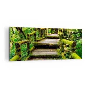 Quadro su tela - Stampe su Tela - Un corridoio nel verde - 100x40 cm