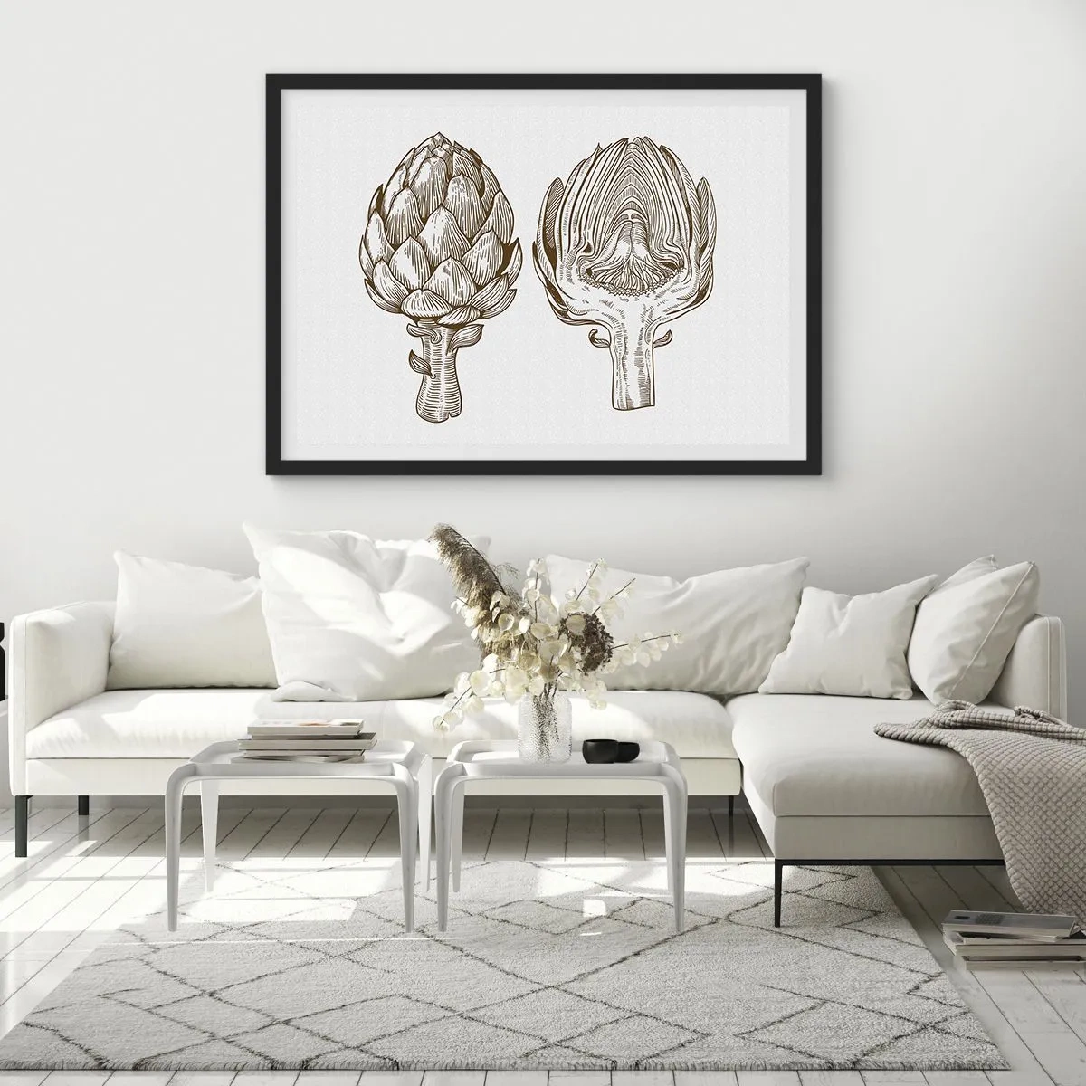 Poster in cornice nera - Lezione di anatomia - 91x61 cm