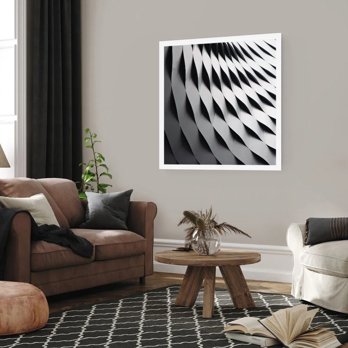 Poster - Sulla cresta dell'onda - 30x30 cm