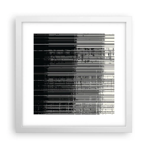 Poster in cornice bianca - Onde e vibrazioni - 30x30 cm