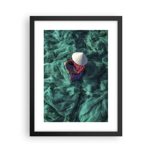 Poster in cornice nera - Nel mare di reti - 30x40 cm