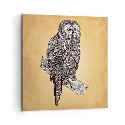 Quadro su tela - Stampe su Tela - Delicati ghirigori di saggezza - 60x60 cm