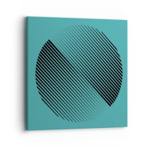 Quadro su tela - Stampe su Tela - Cerchio: variazione geometrica - 30x30 cm