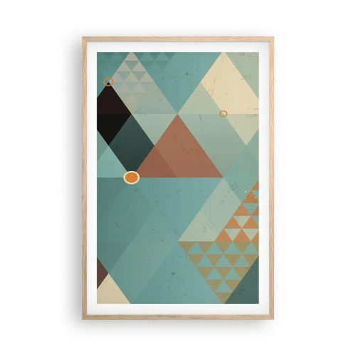 Poster in cornice rovere chiaro - Unità della molteplicità, molteplicità dell'unità - 61x91 cm