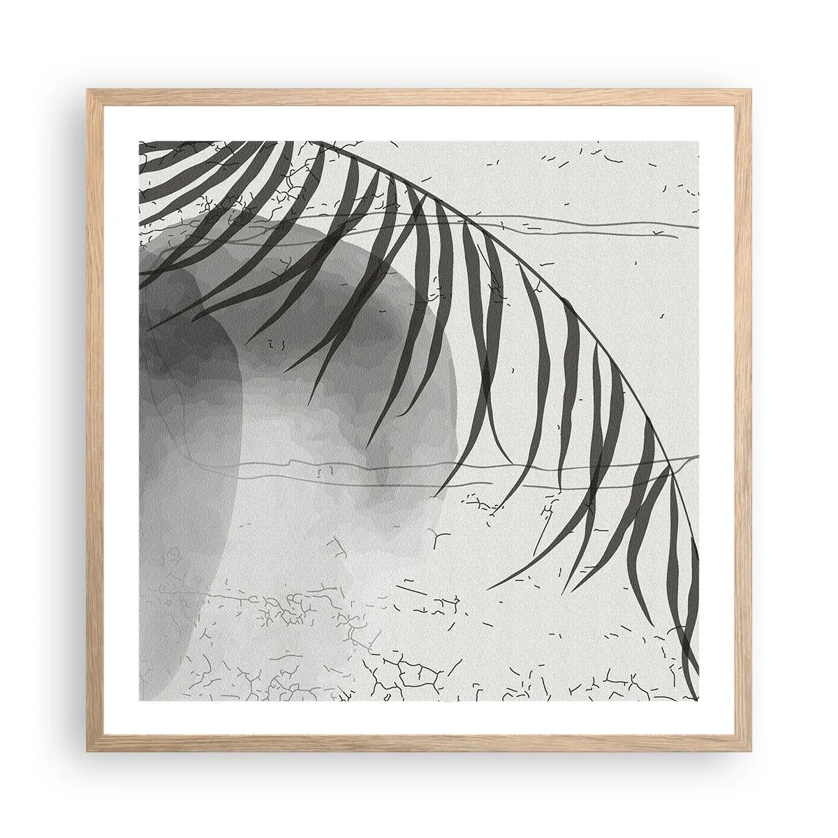 Poster in cornice rovere chiaro - La delicata esoticità della natura - 60x60 cm