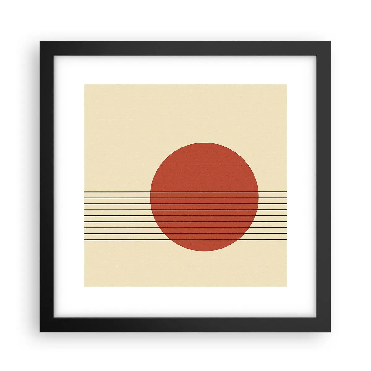 Poster in cornice nera - Nel cerchio e oltre - 30x30 cm