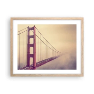 Poster in cornice rovere chiaro - Tra il cielo e la terra - 50x40 cm